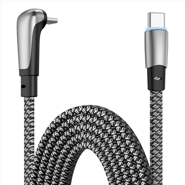 ENKAY 2m PD 65W Fast Charging Cable Angled Type-C zu Type-C Flaches Ladekabel