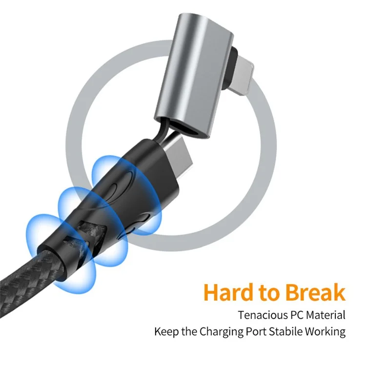 ENKAY 1m 4 in 1 USB / Type-C to iP / Type-C Nylon Charge Cable with E-Marker Chip PD 100W Fast Charging Cable