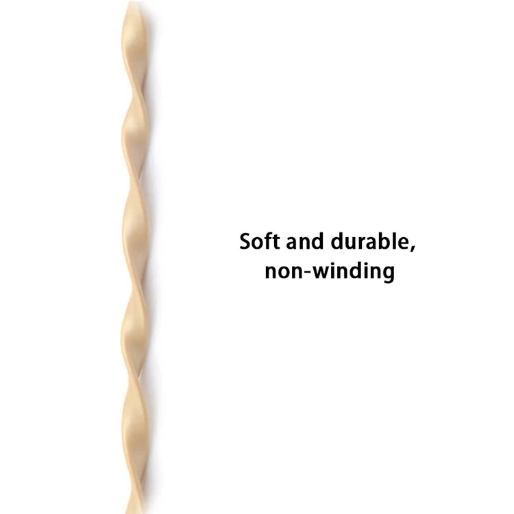 Three-In-One Micro / iP / Type-C 2.1A Fast Charging Cable Retractable TPE Wire - Gold