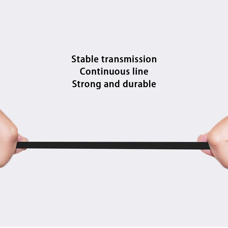 USB to iOS / Micro / Type-C 3-in-1 Retractable Data Cable 66W Fast Charging Cord - Blue