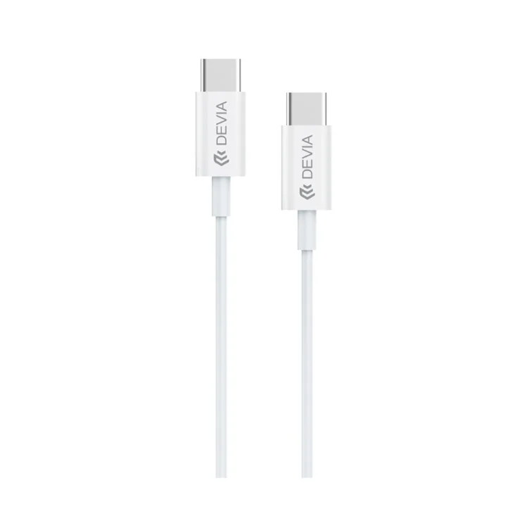 DEVIA Smart Series EC042 1m Tipo-C a Tipo-C Cable de Datos de Carga Rápida de 60W TPE