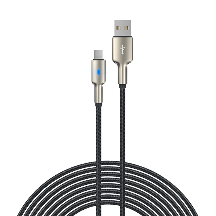 DEVIA Mars Series EC313 1.5m Cable de Datos USB-A a Tipo-C de Aleación de Zinc con Trenzado de Nailon