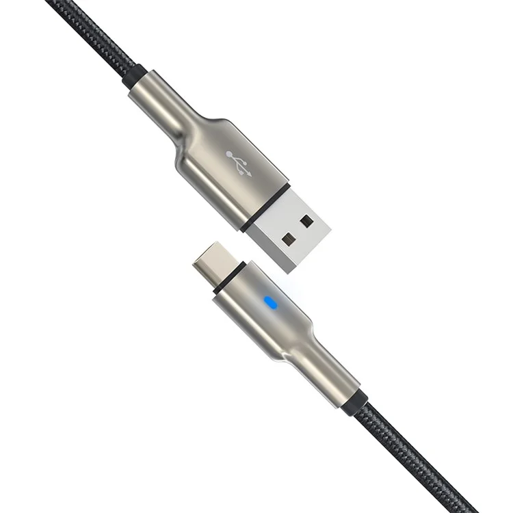 DEVIA Mars Series EC313 1.5m Cable de Datos USB-A a Tipo-C de Aleación de Zinc con Trenzado de Nailon