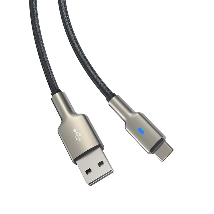 DEVIA Mars Series EC313 1.5m Cable de Datos USB-A a Tipo-C de Aleación de Zinc con Trenzado de Nailon