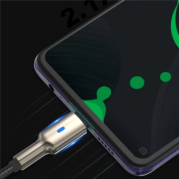 DEVIA Mars Series EC313 1.5m Cable de Datos USB-A a Tipo-C de Aleación de Zinc con Trenzado de Nailon