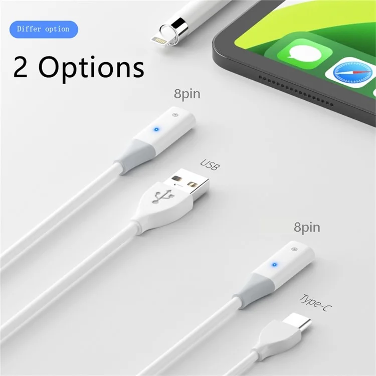 USB-A Charging Adapter Cable Compatible with Apple Pencil 1st Generation, 100cm Charging Cord