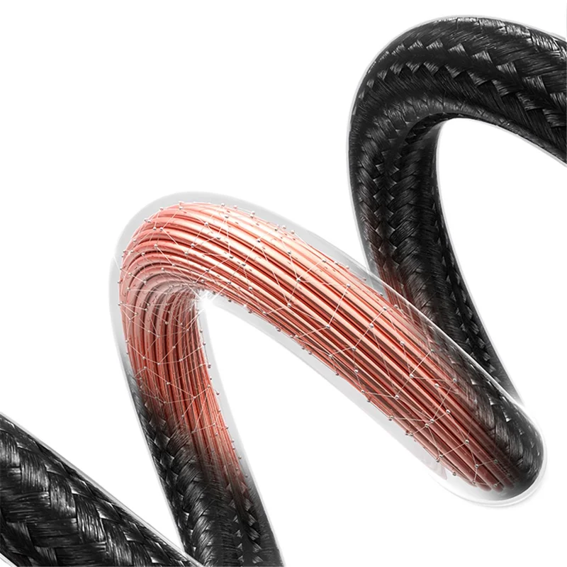 USAMS US-SJ671 Type-C To Type-C 100W Fast Charging Cable 1.2m Charger Data Cord with Display