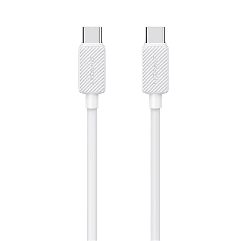 USAMS US-SJ701 Câble de charge Type-C vers Type-C de 3 m PD 60W Chargement rapide Câble de charge 480 Mbps - Blanc