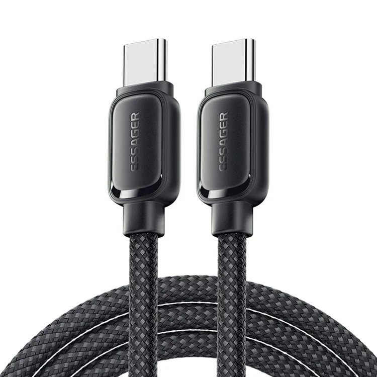 ESSAGER ES-X56 1m 100W Câble de charge de Type-C à Type-C avec tresse magnétique