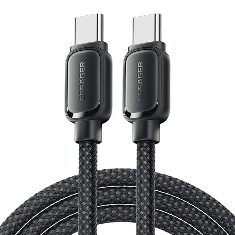 ESSAGER 1m Type-C to Type-C Cable 60W 480Mbps Data Cord Magnetic Storage Line
