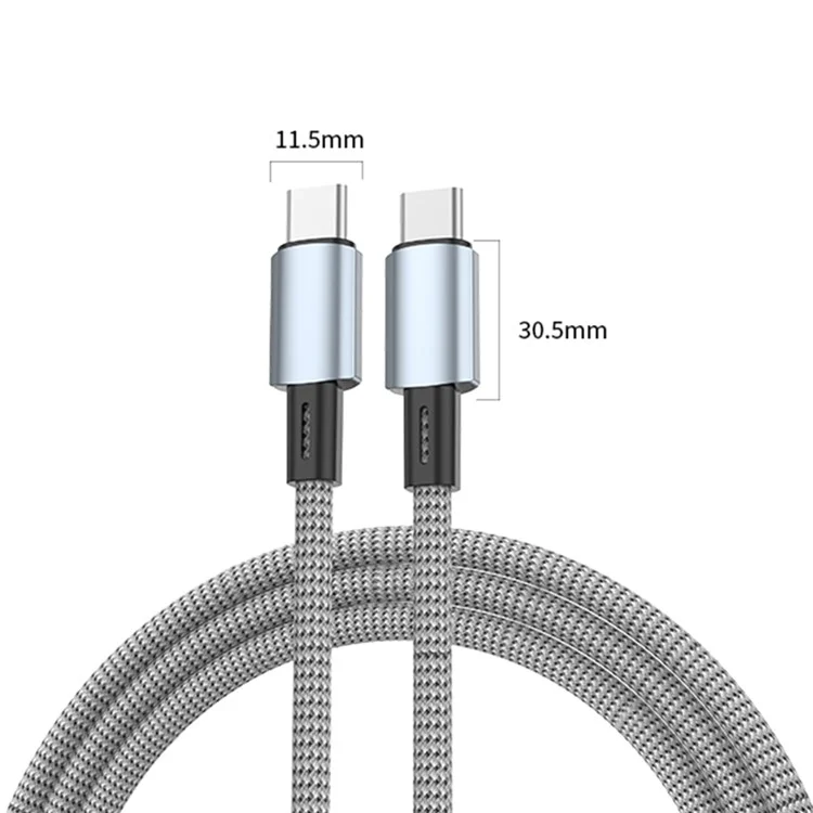 1.5m USB-A to Type-C 480Mbps Magnetic Data Cable 18W Mobile Phone Charging Cord