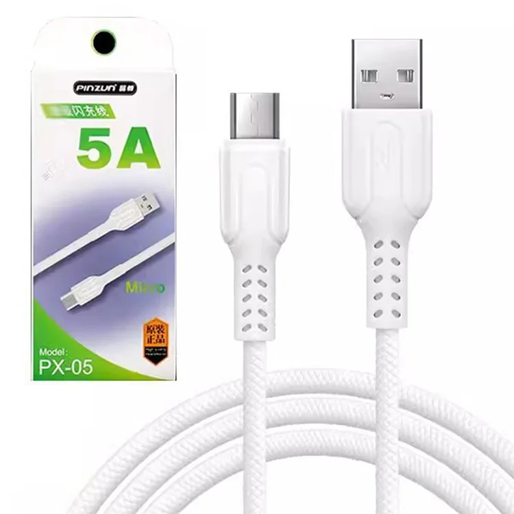 PINZUN 1m USB to Micro / Type-C Charging Wire 5A Fast Charger Cable for Smartphone / Tablet - Micro