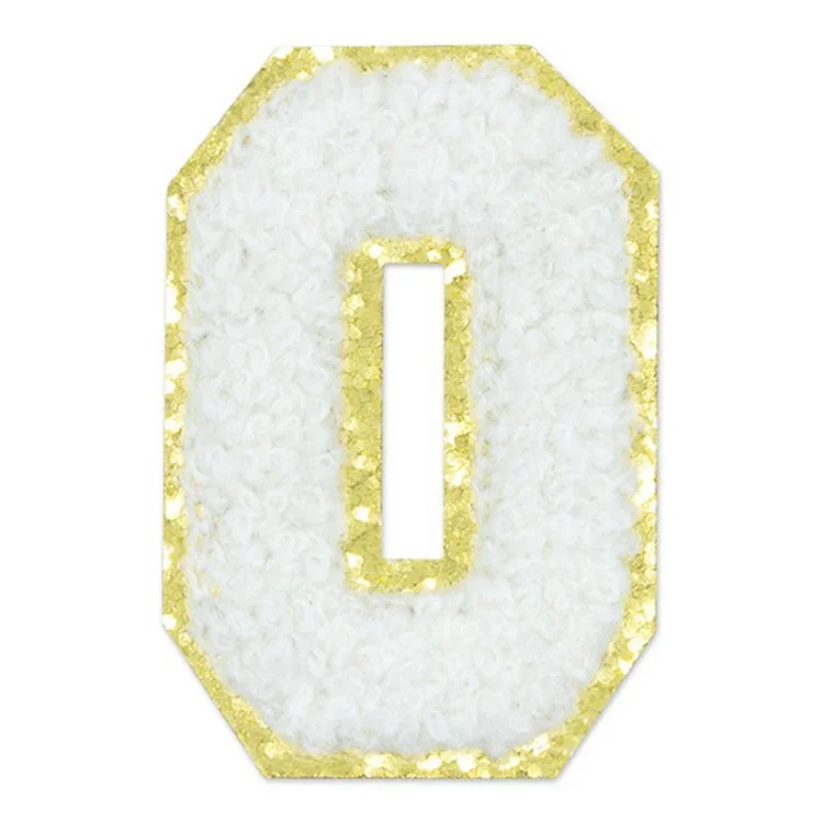 Nummerierte Bestickte Patches Kreativ Süßer Stil Selbstklebende Applikationen DIY Bastel-Dekorationen - 0