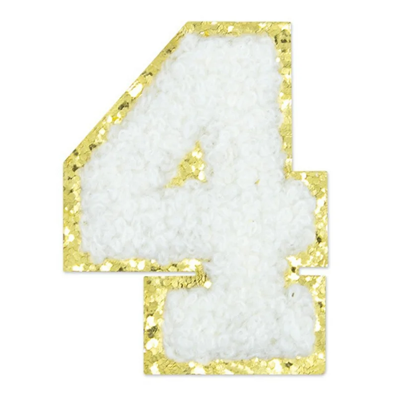 Number Embroidered Patches Creative Cute Style Self-Adhesive Appliques DIY Craft Decorations - 4