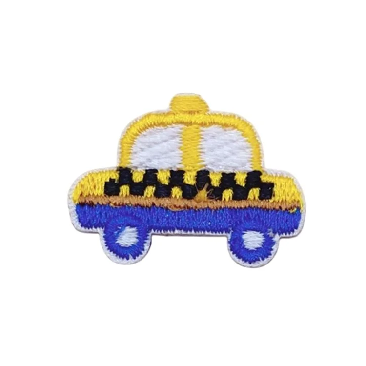 Cute Mini Car Embroidered Patches Creative Self-Adhesive Appliques DIY Craft Decorations - No.1