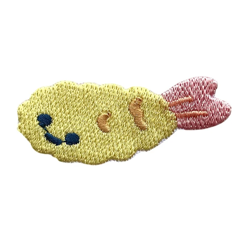 Cute Creative Bento Embroidered Patches Creative Self-Adhesive Appliques DIY Craft Decorations - No.7