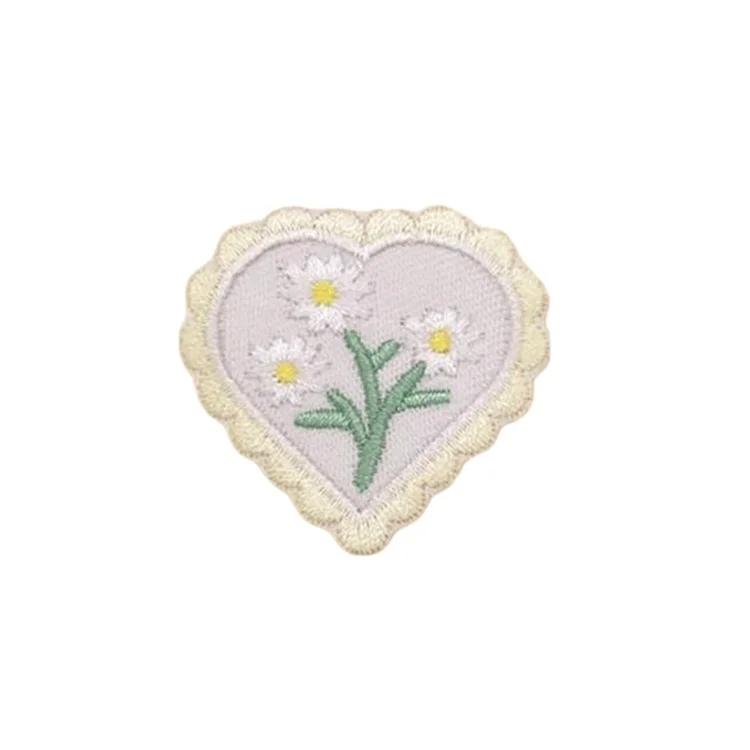Jolis patchs adhésifs floraux brodés Décoration artisanale DIY - N°1