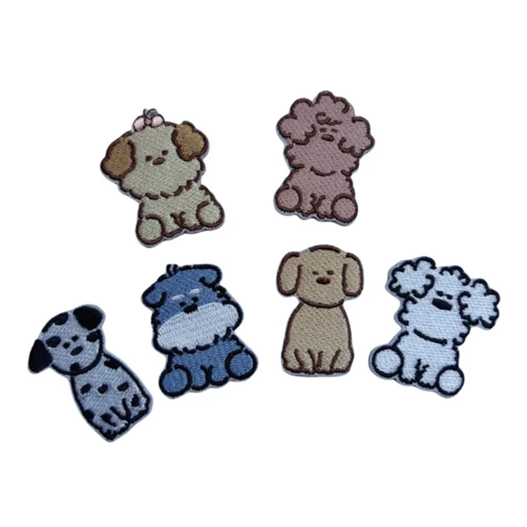 Écussons brodés Chien Cartoon Mignon - Patchs Autocollants Créatifs pour Décoration DIY - N°1