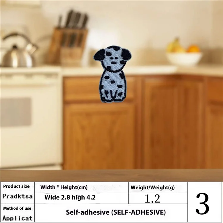 Écussons brodés Chien Cartoon Mignon - Patchs Autocollants Créatifs pour Décoration DIY - N°1