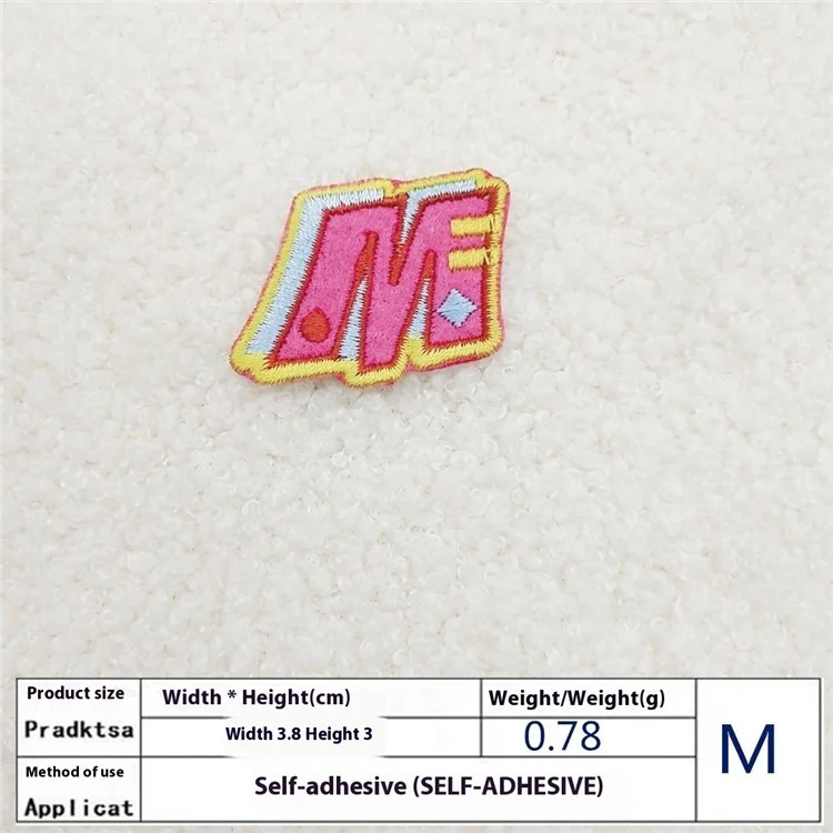 26 Pièces Écussons Lettres Anglaises Colorées Autocollants Créatifs Appliqués DIY Décorations Artisanales