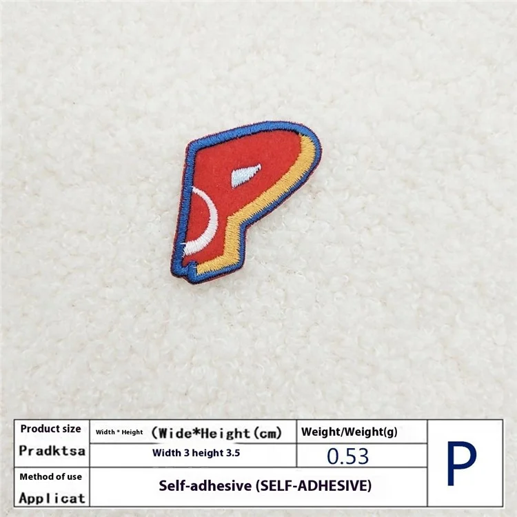 26 Pièces Écussons Lettres Anglaises Colorées Autocollants Créatifs Appliqués DIY Décorations Artisanales