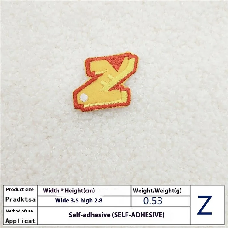 26 Pièces Écussons Lettres Anglaises Colorées Autocollants Créatifs Appliqués DIY Décorations Artisanales