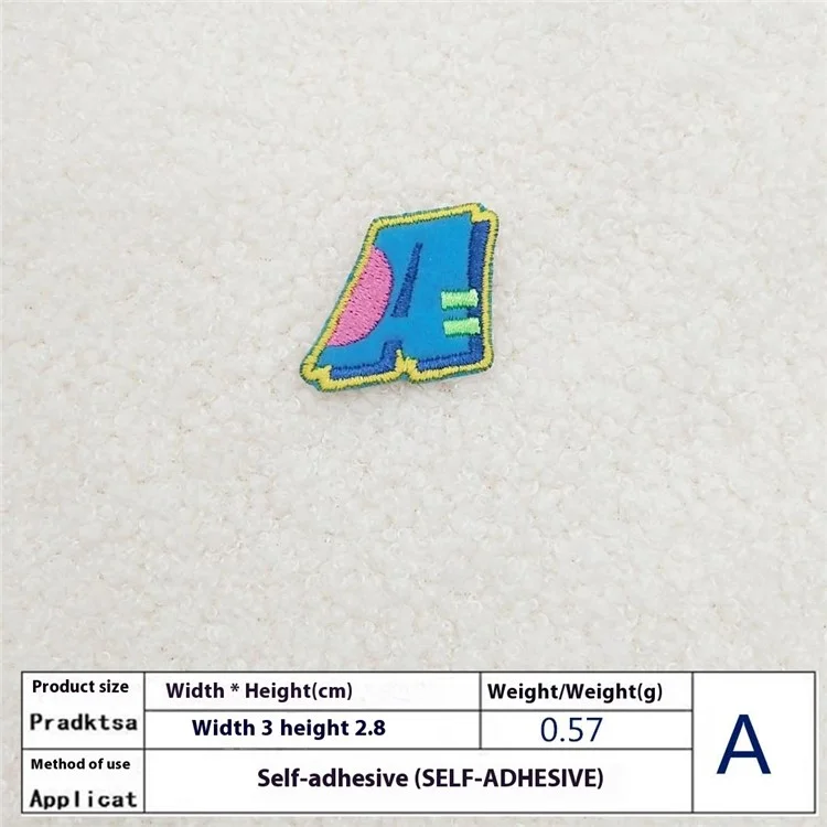 26 Pièces Écussons Lettres Anglaises Colorées Autocollants Créatifs Appliqués DIY Décorations Artisanales