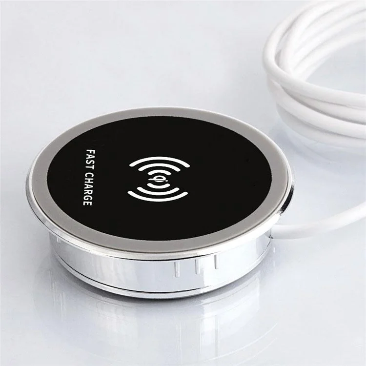 15W Embedded Desktop Wireless Charger Table Charging Pad