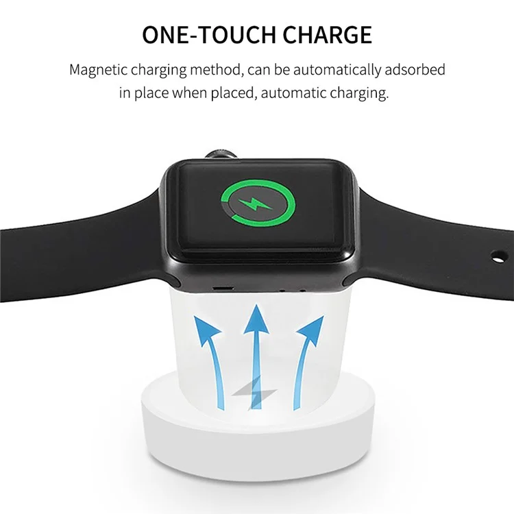 122cm for Apple Watch / Phone Type-C Plug 4-in-1 Charging Cable Watch Wireless Charging Dock, with Decoding Chip - Black