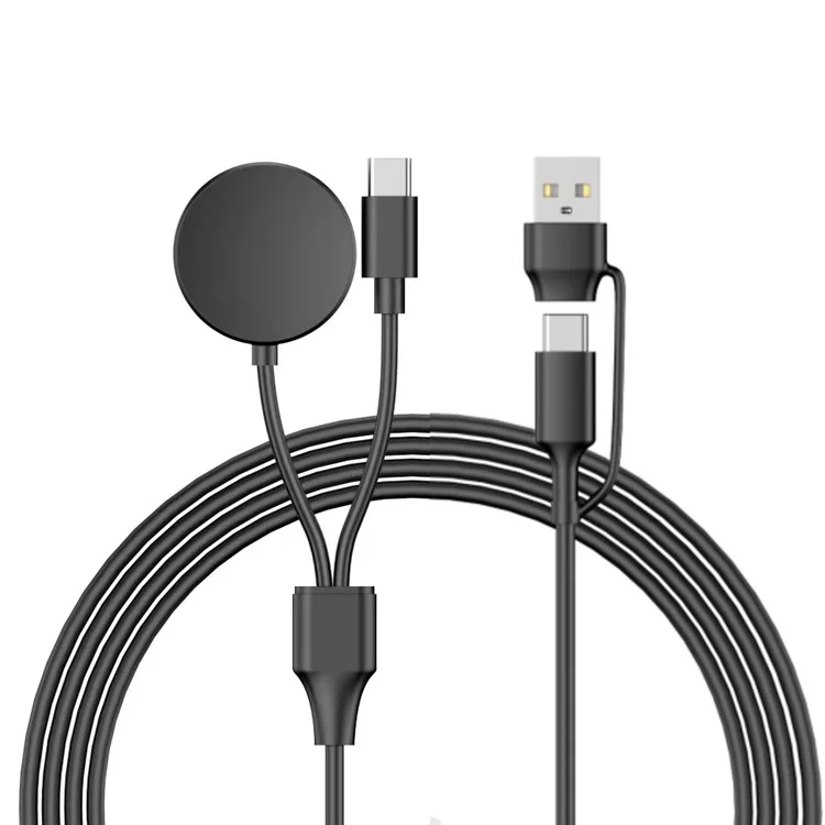 Câble de charge sans fil pour montre Samsung - Noir - 120 cm USB / Type-C vers Type-C