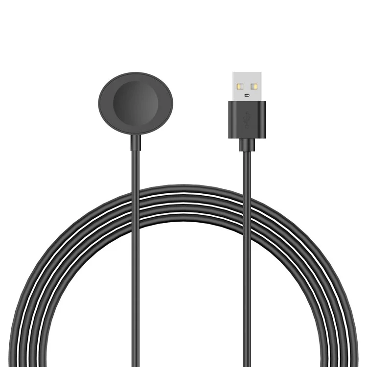 Dock di ricarica wireless ovale per Apple Watch con cavo di ricarica USB - Nero