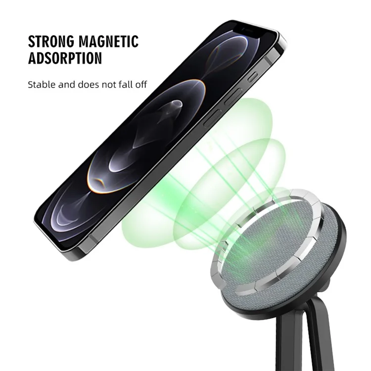 Bulk Purchasing Z6 For AirPods / Cellphone 2-in-1 Magnetic Wireless Charger Desktop Charging Stand - Black