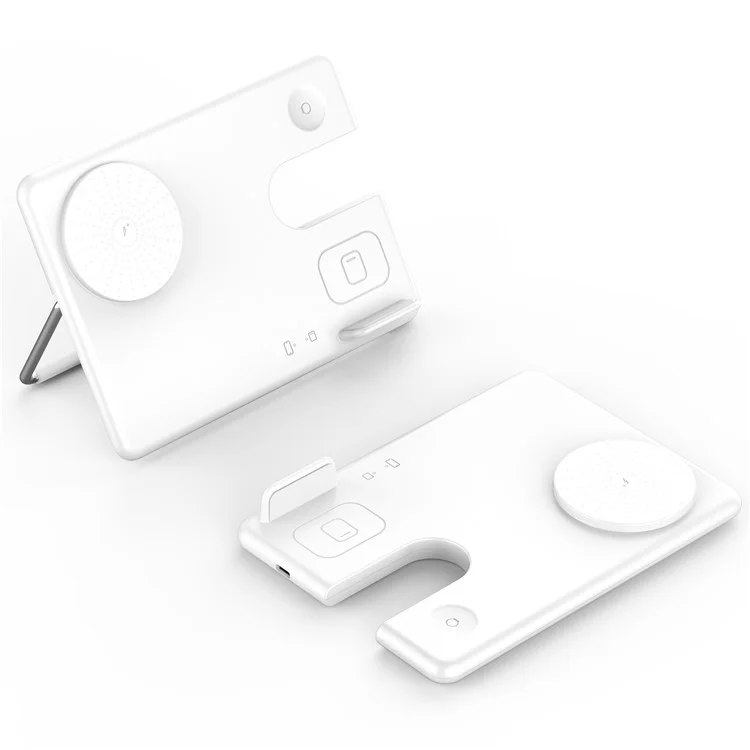 Bulk Purchasing Z3 For iPhone / Apple Watch / AirPods 3-in-1 Charging Stand Foldable 15W Magnetic Wireless Charger - White