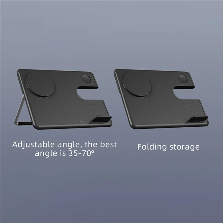 Bulk Purchasing Z3 For iPhone / Apple Watch / AirPods 3-in-1 Charging Stand Foldable 15W Magnetic Wireless Charger - White