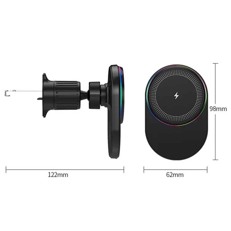 Compatible with MagSafe Magnetic Wireless Charger Car Air Outlet Mount Cell Phone Bracket Holder - M56