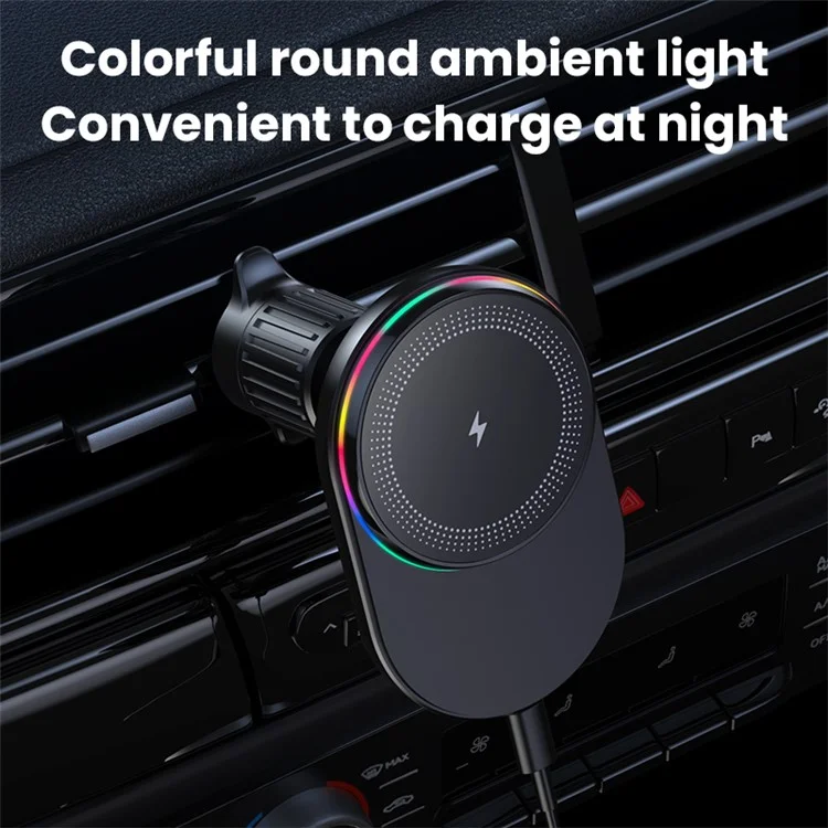 Compatible with MagSafe Magnetic Wireless Charger Car Air Outlet Mount Cell Phone Bracket Holder - M56