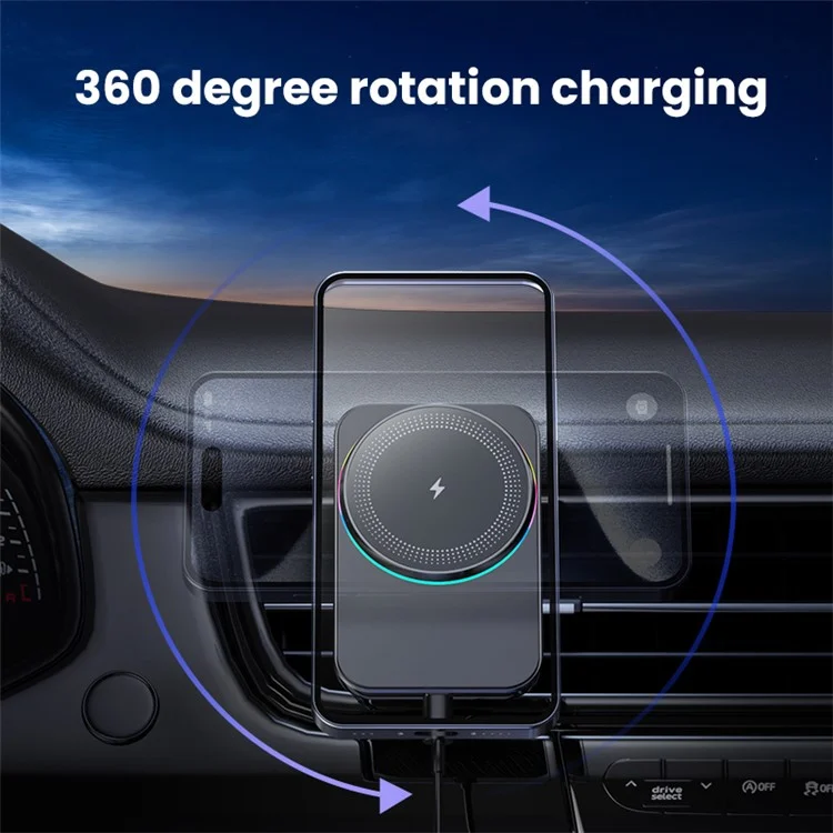 Compatible with MagSafe Magnetic Wireless Charger Car Air Outlet Mount Cell Phone Bracket Holder - M56