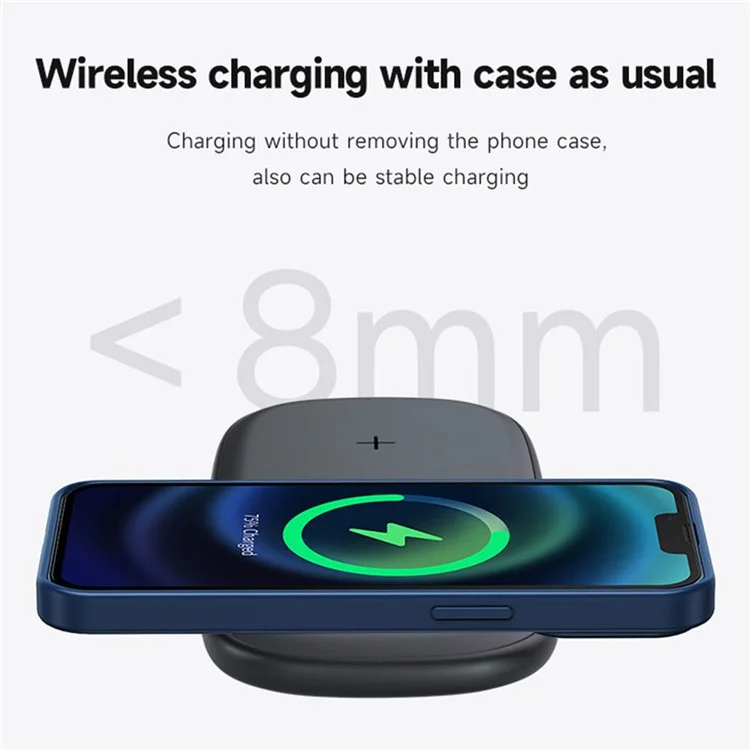 YN-102 Wireless Charger Dual Charging Pad for iPhone AirPods Samsung - Black