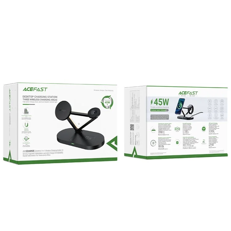 Soporte de Escritorio E9 Acefast 3 en 1 Soporte de Carga Inalámbrica Para Iphone Apple Watch AirPods