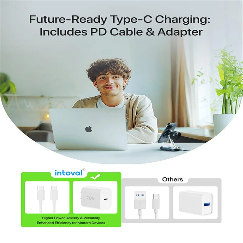 Y302  Watch / Earphone / Phone 3-in-1 Wireless Charging Stand Qi2 15W Magnetic Wireless Charger (MOQ: 1000) - Black