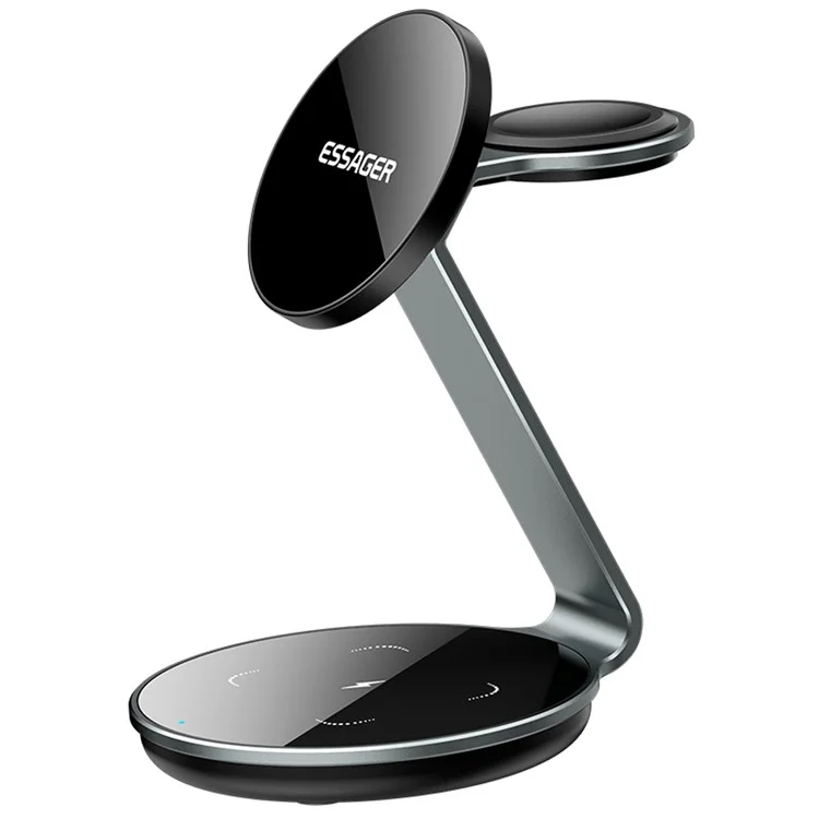 ESSAGER 3 En 1 Tapis de Charge Sans Fil 15W Support d'Affichage
