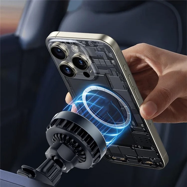 WIWU CH-319_QI2.0 Support de téléphone de voiture avec chargeur sans fil magnétique