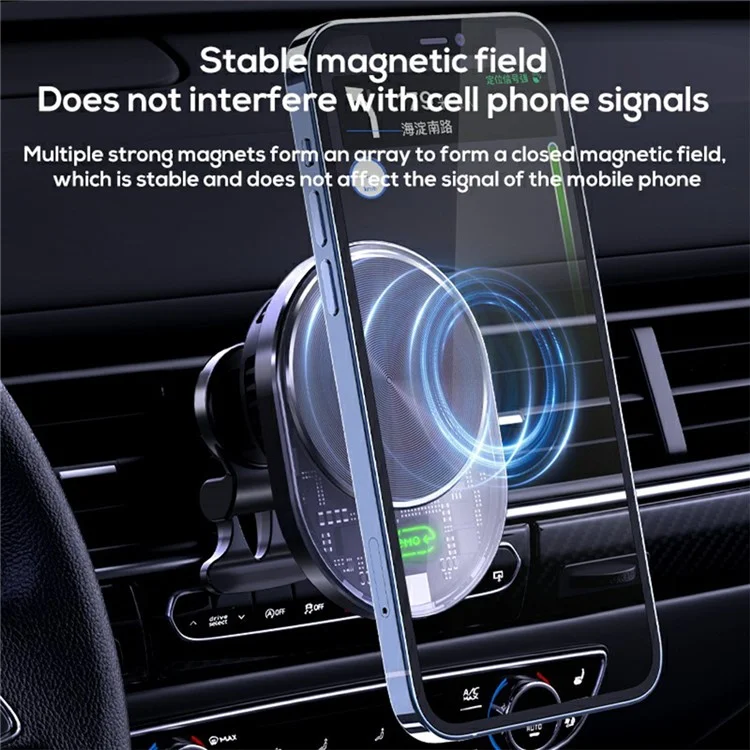 Memo CW01 Air Ventilín de Aire Magnetic Wireless Carger Phone Soporte de Enfriamiento de Soporte Para Iphone 15-12