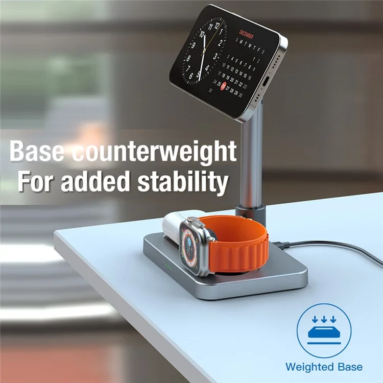 S6 Phone Watch Earphone 3-in-1 Charging Stand Foldable Desktop Magnetic Wireless Charger