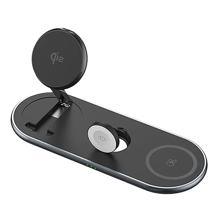 CX05 QI2 Phone Watch Aurphone 3-in-1 Carga de Carga Plegable Cargador Inalámbrico Magnético Plegable