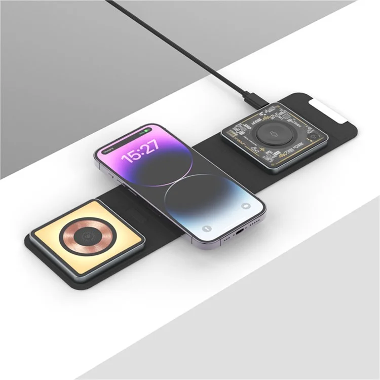 Z21 3-in-1 15W Magnetic Wireless Charger Foldable Portable Charging Station