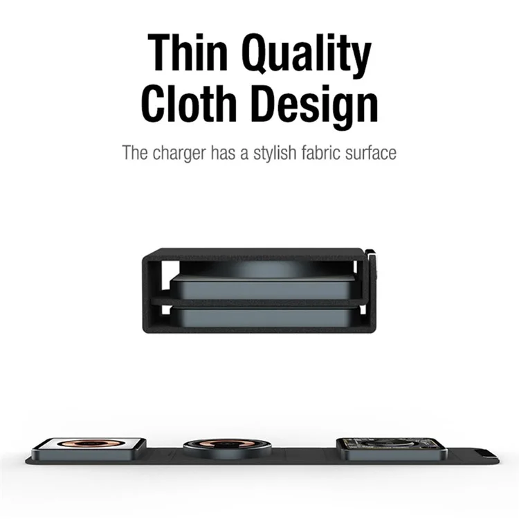 Z21 3-in-1 15W Magnetic Wireless Charger Foldable Portable Charging Station