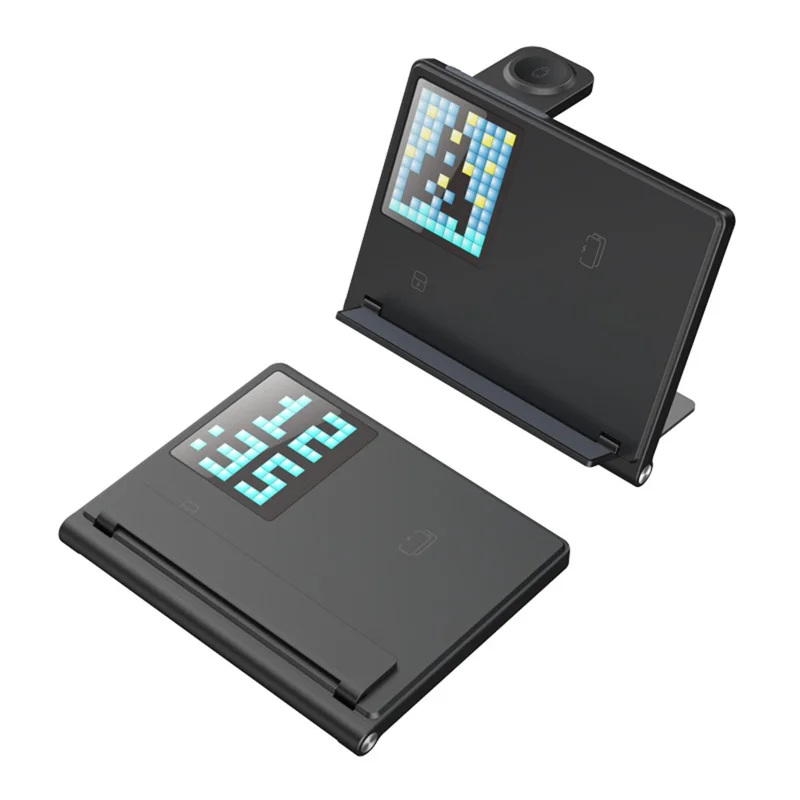 F20 15W 5-in-1 Multifunctional Wireless Charger Folding Charging Stand for Cell Phone, Watch, Earbuds