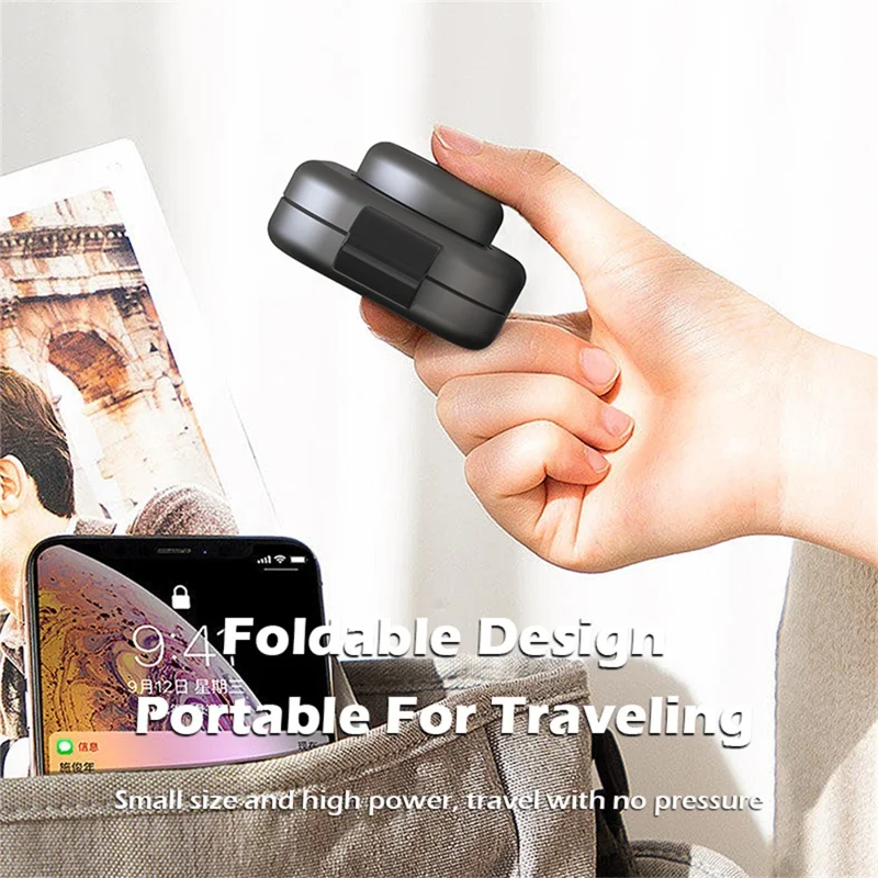 AD10 3-in-1 for Apple Watch / AirPods / Phone Foldable Charging Dock 15W Magnetic Wireless Charger - Grey