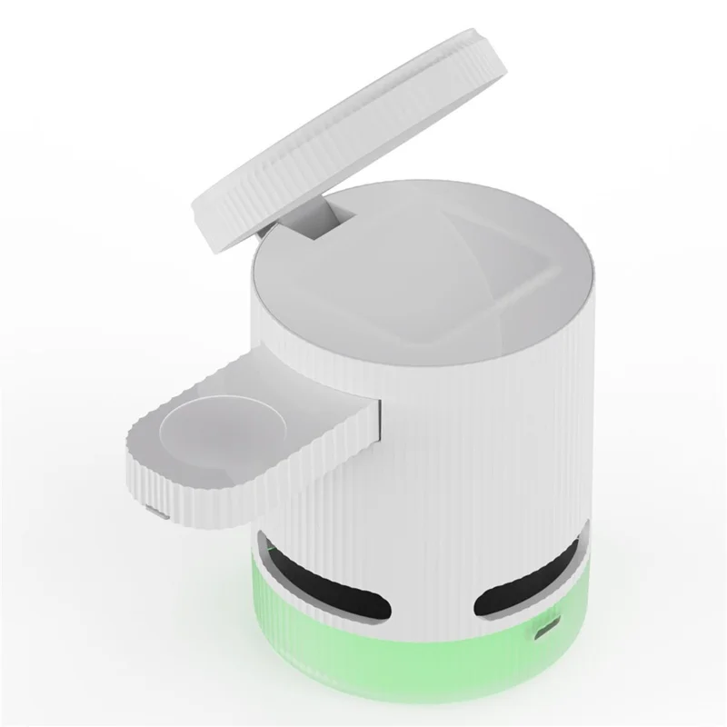 H61 4 in 1 RGB Bluetooth-compatible Speaker Foldable Wireless Charger for Phone / Earphone / Watch - White